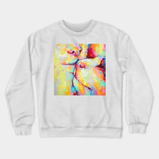 Conceptual abstract picture of cats. Crewneck Sweatshirt